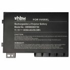 VHBW Notebook Battery 808398-2B1, 808398-2B2, 808398-2C1, 808398-2C2 - 9000 mAh 11.1 V Li-Ion