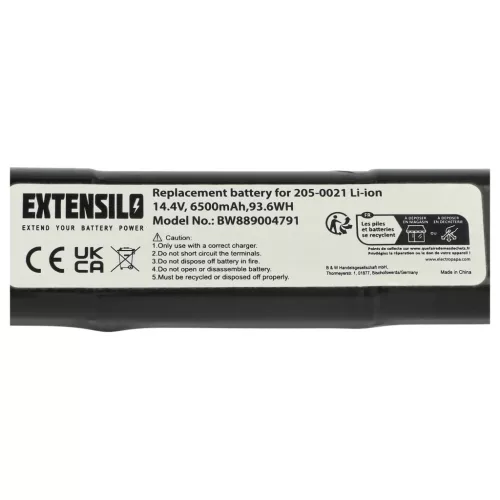 VHBW Akku 205-0023, 205-0026, 205-0021, 205-0022 - 6500 mAh 14,4 V Li-Ion