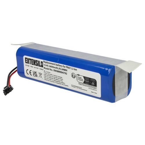 VHBW Akku Eufy PA89, PA61 - 6600 mAh 14,4 V Li-Ion