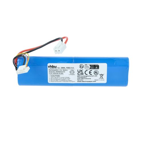 VHBW Akku Bissel FOKZS900001R, P2923, P2923.14.4, 1627654, EAG101700JK8 - 2000 mAh 14,4 V Li-Ion