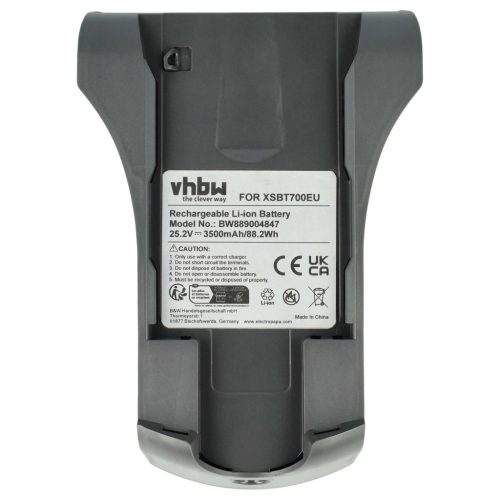 VHBW Akku für Shark XSBT700EU - 3500 mAh 25,2 V Li-Ion