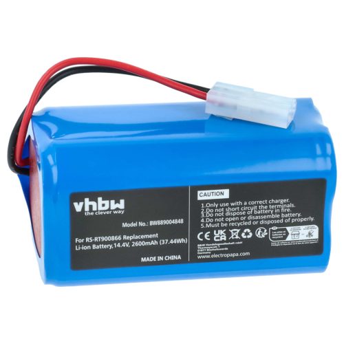 VHBW Battery Rowenta RS-RT900866 replacement - 2600 mAh 14.4 V Li-Ion
