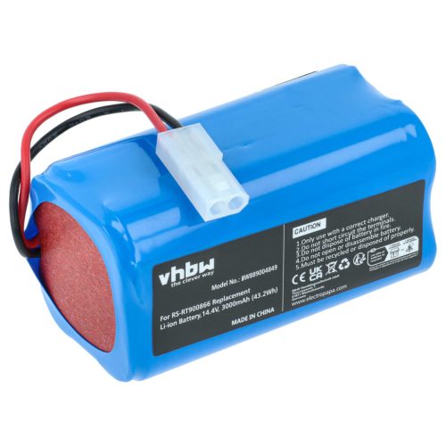 VHBW Akku Rowenta RS-RT900866 statt - 3000 mAh 14,4 V Li-Ion