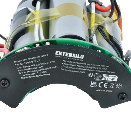 VHBW Akku Philips 300003446941, 69-2008-009-223 - 3200 mAh 18 V Li-Ion