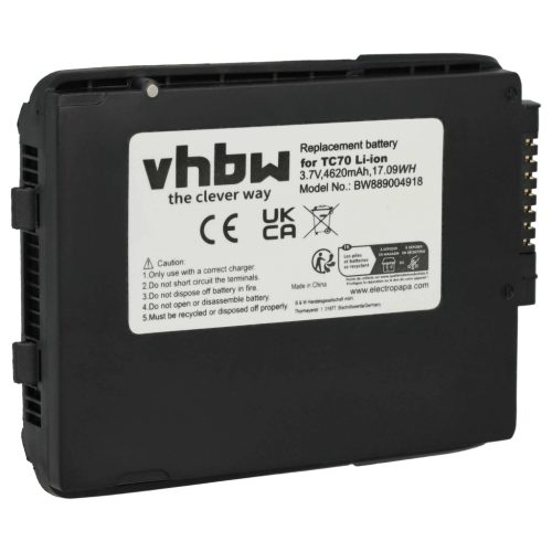 VHBW Akku Motorola 82-171249-02, 82-171249-01, BT-000318 - 4620 mAh 3,7 V Li-Ion