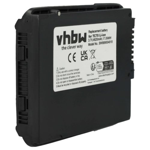 VHBW Akku Motorola 82-171249-02, 82-171249-01, BT-000318 - 4620 mAh 3,7 V Li-Ion