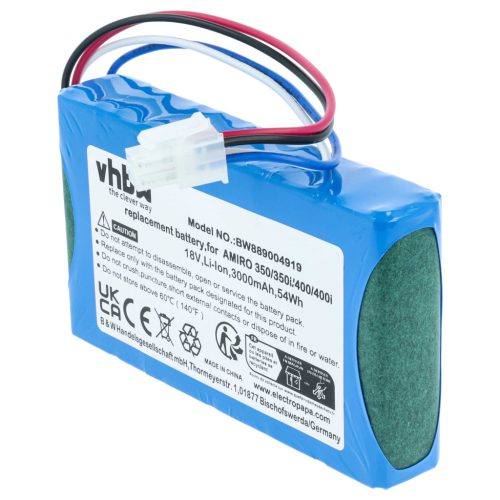VHBW Battery Yard Force 1920726 - 3000 mAh 18 V Li-Ion