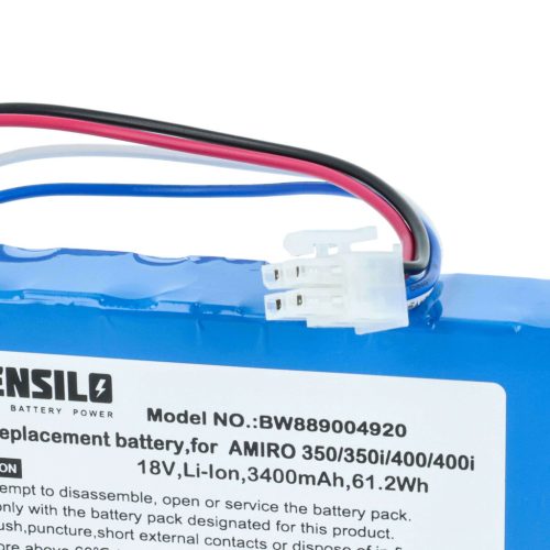 VHBW Lawn Mower Battery 1920726 - 3400 mAh 18 V Li-Ion