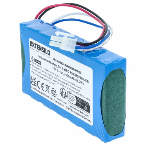 VHBW Lawn Mower Battery 1920726 - 3400 mAh 18 V Li-Ion