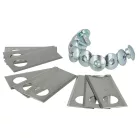 VHBW Lawn Mower Blade WA0176 - 18 pcs Stainless Steel