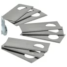 VHBW Lawn Mower Blade WA0176 - 18 pcs Stainless Steel