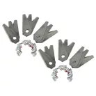 VHBW Lawn Mower Blade F 016 800 321 - Steel, Silver