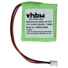 VHBW Battery instead of Siemens S30852-D1751-X1 - 650 mAh 2.4 V NiMH