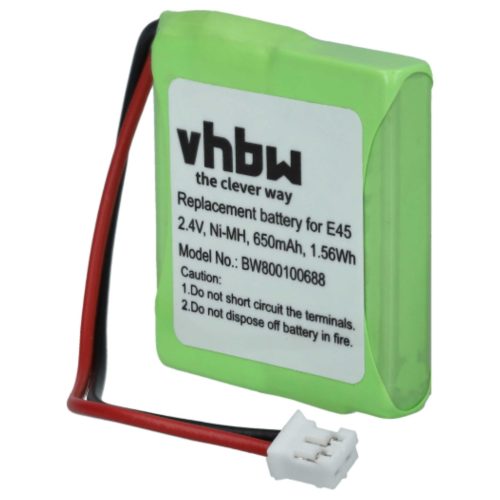 VHBW Battery instead of Siemens S30852-D1751-X1 - 650 mAh 2.4 V NiMH