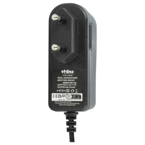 VHBW Hálózati adapter LGSPSA034100EP Grundig borotvához - 3,4 V / 1 A