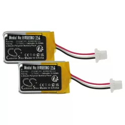   VHBW Wireless Headset Battery 212367-01 - 140 mAh 3.7 V Li-polymer