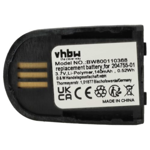 VHBW Wireless Headset Battery 204755-01, 82742-01, 84598-01 - 140 mAh 3.7 V Li-polymer