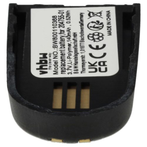 VHBW Wireless Headset Battery 204755-01, 82742-01, 84598-01 - 140 mAh 3.7 V Li-polymer