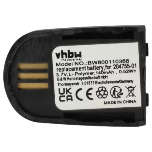 VHBW Wireless Headset Battery Plantronics 204755-01, 82742-01, 84598-01 - 140 mAh 3.7 V Li-polymer