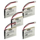 VHBW Vezeték nélküli fejhallgató Akkumulátor 452128, B511007 - 180 mAh 3,7 V Li-polimer