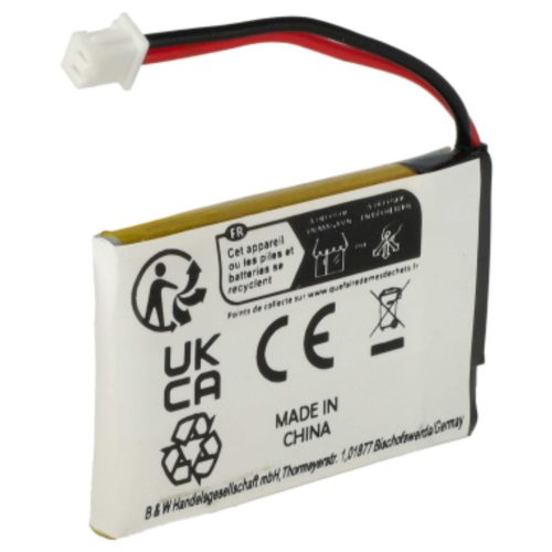 VHBW Vezeték nélküli fejhallgató Akkumulátor 452128, B511007 - 180 mAh 3,7 V Li-polimer