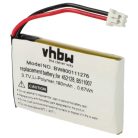 VHBW Vezeték nélküli fejhallgató Akkumulátor 452128, B511007 - 180 mAh 3,7 V Li-polimer