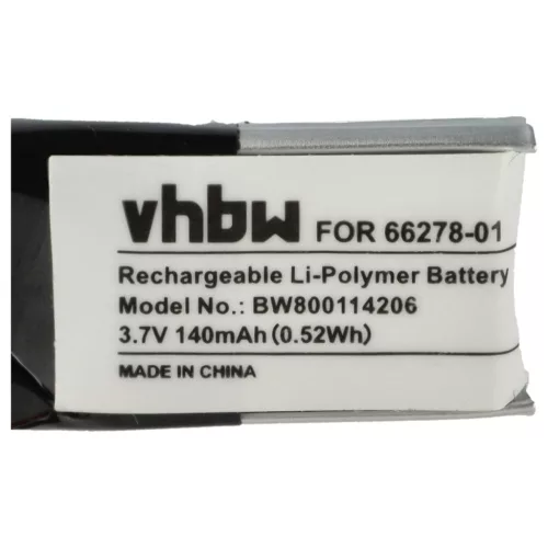 VHBW Wireless Headset Battery 66278-01, PA-PL003, 79879-01 - 140 mAh 3.7 V Li-polymer