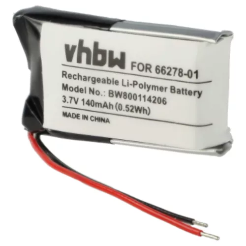 VHBW Wireless Headset Battery 66278-01, PA-PL003, 79879-01 - 140 mAh 3.7 V Li-polymer