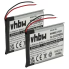 VHBW Kabelloses Headset Akku PR-423350 - 650 mAh 3,7 V Li-Polymer