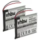 VHBW Wireless Headset Battery PR-423350 - 650 mAh 3.7 V Li-polymer