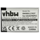VHBW Wireless Headphone Battery PR-423350 - 650 mAh 3.7 V Li-polymer