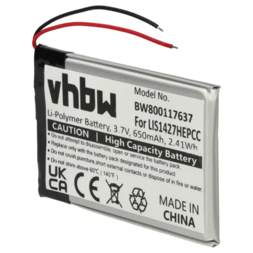 VHBW Wireless Headphone Battery PR-423350 - 650 mAh 3.7 V Li-polymer