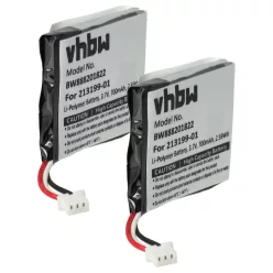   VHBW Kabelloser Kopfhörer Akku 203055-01P, 203055-01, 203035-01 - 650 mAh 3,7 V Li-Polymer
