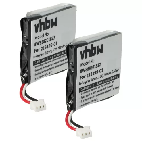 VHBW Kabelloser Kopfhörer Akku 203055-01P, 203055-01, 203035-01 - 650 mAh 3,7 V Li-Polymer