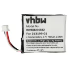 VHBW Kabelloser Kopfhörer Akku 203055-01P, 203055-01, 203035-01 - 650 mAh 3,7 V Li-Polymer