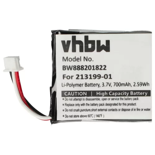 VHBW Kabelloser Kopfhörer Akku 203055-01P, 203055-01, 203035-01 - 650 mAh 3,7 V Li-Polymer