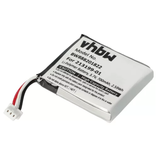 VHBW Kabelloser Kopfhörer Akku 203055-01P, 203055-01, 203035-01 - 650 mAh 3,7 V Li-Polymer