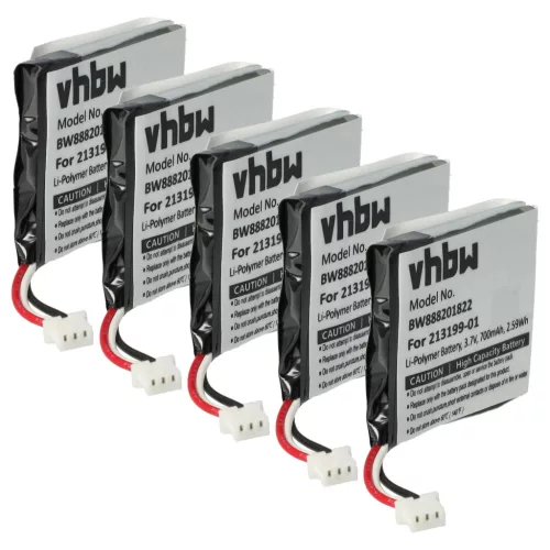 VHBW Kabelloser Kopfhörer Akku 203055-01P, 203055-01, 203035-01 - 650 mAh 3,7 V Li-Polymer