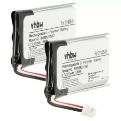  VHBW Wireless Headphone Battery 211425-01, 202555-01 - 510 mAh 3.7 V Li-polymer