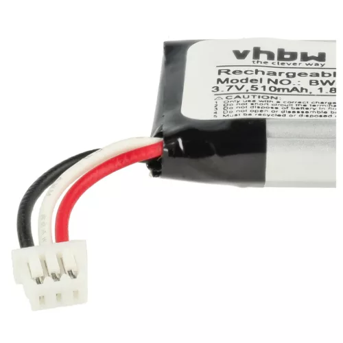VHBW Wireless Headphone Battery 211425-01, 202555-01 - 510 mAh 3.7 V Li-polymer