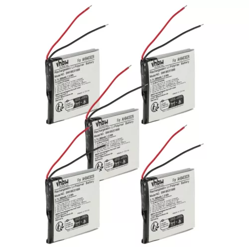 VHBW Wireless Headset Battery AHB403029 - 360 mAh 3.7 V Li-polymer