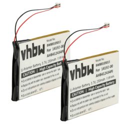   VHBW Kabelloses Headset Akku AHB412434PJ, 14192-00 - 230 mAh 3,7 V Li-Polymer