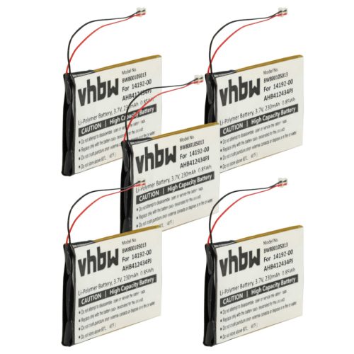 VHBW Drahtloses Headset Akku Jabra AHB412434PJ, 14192-00 - 230 mAh 3,7 V Li-Polymer