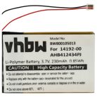 VHBW Drahtloses Headset Akku Jabra AHB412434PJ, 14192-00 - 230 mAh 3,7 V Li-Polymer
