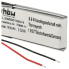 VHBW Kabellose Kopfhörer Akku Jabra AHB371030PA, 73366-01, 70868-1 - 140 mAh 3,7 V Li-Polymer