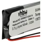 VHBW Kabellose Kopfhörer Akku Jabra AHB371030PA, 73366-01, 70868-1 - 140 mAh 3,7 V Li-Polymer