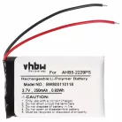 VHBW Kabelloses Headset Akku AHB5-2229PS - 250 mAh 3,7 V Li-Polymer