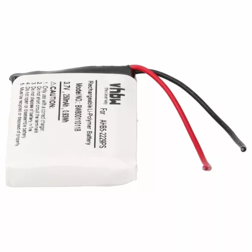 VHBW Kabelloses Headset Akku AHB5-2229PS - 250 mAh 3,7 V Li-Polymer