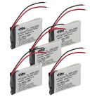 VHBW Vezeték nélküli fejhallgató akkumulátor AHB5-2229PS - 250 mAh 3,7 V Li-polimer