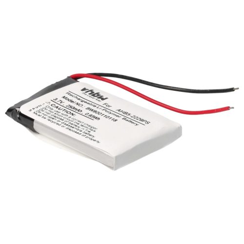 VHBW Vezeték nélküli fejhallgató akkumulátor AHB5-2229PS - 250 mAh 3,7 V Li-polimer